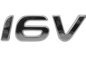 Emblema 16v Cromado Linha Fiat 2011 a 2016