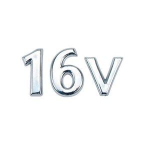 Emblema 16v Cromado Linha Ford Escort Zetec 1997 a 2003 