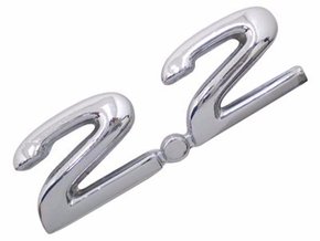 Emblema 2.2 Cromado Linha GM Astra Monza Vectra 1996 a 2001