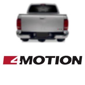 Emblema 4 Motion Amarok Preto Vermelho 2017 a 2020