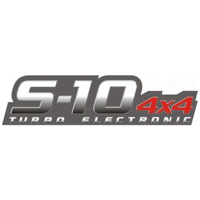 Emblema S10 4x4 Turbo Eletronic 2009 a 2011