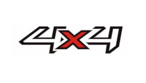 Emblema 4x4 Preto Ranger 2013 a 2016