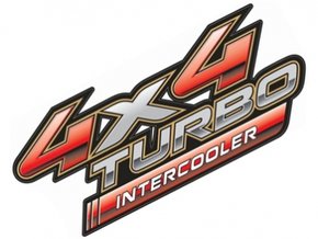 Emblema 4x4 Turbo Intercooler Hilux 2005 a 2015  