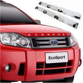 Emblema Ecosport Capo Dianteiro Cromado 2003 a 2012