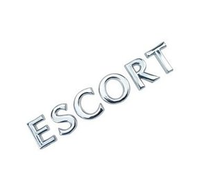 Emblema Escort Cromado 1996 a 1998 