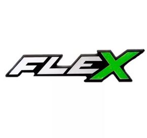 Emblema FLEX Linha Ford Fiesta Focus Ka Ecosport Resinado