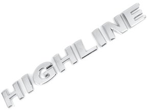 Emblema HIGHLINE Linha VW Cromado