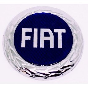 Emblema Logo Marca Fiat Redondo Palio 2004 a 2008 Mala Azul