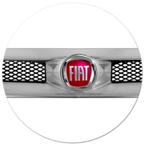 Emblema Logo Marca Fiat Redondo Palio Fire 2000 a 2006 Grade Vermelho