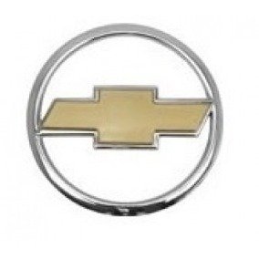 Emblema Logo Marca Redondo GM Celta 2000 a 2005 Mala Cromado e Dourado
