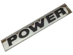 Emblema POWER Gol Voyage Saveiro G5 G6 Placa Cromado