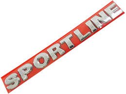 Emblema SPORTLINE Golf 2008 a 2013 Cromado