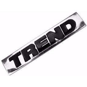 Emblema TREND GOL SAVEIRO VOYAGE G5 2008 a 2013 Placa Cromado