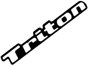 Emblema TRITON L200 Triton 2008 a 2016 Resinado