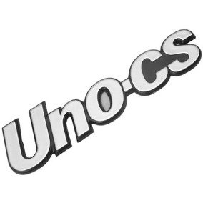 Emblema UNO CS Uno 1991 a 2004 Cinza