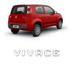 Emblema VIVACE Uno Novo 2010 a 2018 Cromado