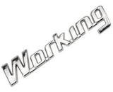 Emblema WORKING Strada 2003 a 2013 Cromado