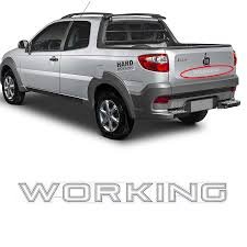 Emblema WORKING Strada 2014 a 2020 Faixa Grafite Grande