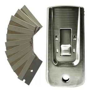 Estilete Raspador Ratinho Metal 10 Laminas Insulfilm 