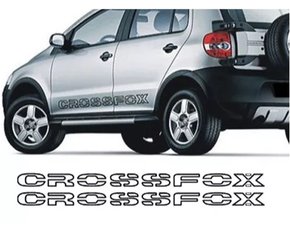 Faixa Lateral Porta Crossfox 2002 a 2008 Grafite