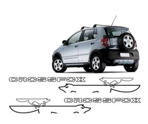 Faixa Lateral Porta Crossfox 2008 a 2010 Grafite