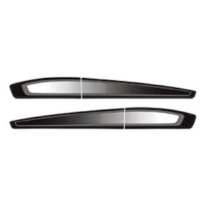 Faixa Lateral Porta Decorativa Kwid Intense 2017 a 2020 Preto
