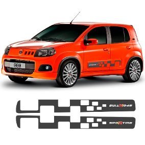 Faixa Lateral Porta Uno Novo Sporting 2010 a 2019 Modelo Original