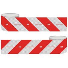 Faixa Refletiva Parachoque Caminhão Carretinha 1,20MT Cada Peça