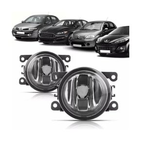 Farol Auxiliar Milha C4 Focus 307 Megane Sandero Logan Triton Pajero