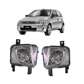 Farol Auxiliar Milha Corsa 2002 a 2012 Meriva 2003 a 2012 Montana 2003 a 2010 Lente Lisa Direito