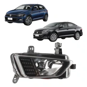 Farol Auxiliar Milha Polo Virtus 2017 ate 2021 Lado Esquerdo motorista 