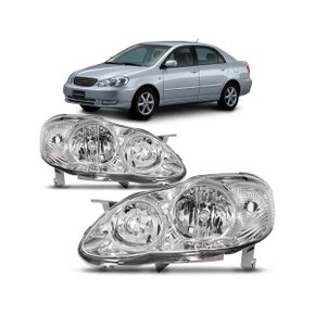 Farol Corolla 2005 a 2007 Máscara Cromado Esquerdo Motorista TYC