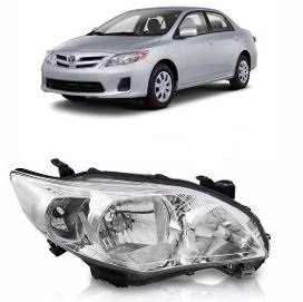 Farol Corolla 2012 a 2014 Foco Duplo Cromado Direito Caroneiro TYC