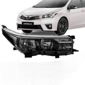 Farol Corolla 2015 a 2017 Máscara Negra Sem Projetor Direito Caroneiro