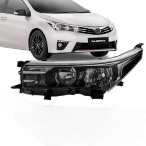 Farol Corolla 2015 a 2017 Máscara Negra Sem Projetor Esquerdo Motorista