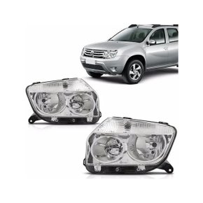 Farol Duster 2012 a 2015 Máscara Cromado Esquerdo Motorista TYC