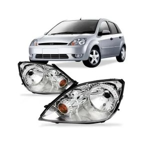 Farol Fiesta 2003 a 2007 Pisca Âmbar Esquerdo