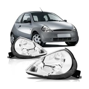 Farol Ka 1997 a 2007 Pisca Cristal Esquerdo