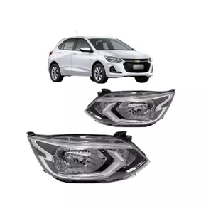 Farol Onix 2020 ate 2025 Cromaso sem Led Esquerdo Motorista 