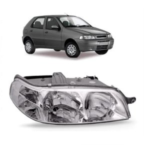 Farol Palio Siena Strada Weekend 2001 a 2003 Carcaca Cinza Esquerdo