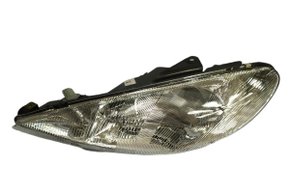 Farol Peugeot 206 98 a 03 Foco Simples Cromado Esquerdo
