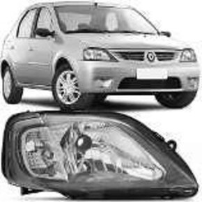 Farol Logan 07 a 10 Mascara Cinza Direito