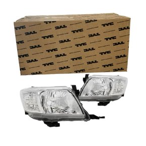 Farol Toyota Hilux Srv 2012 a 2015 Cromado Esquerdo Motorista