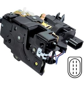 Fechadura Elétrica Porta Diant. Direito Golf 1999 a 2006 8 Pinos 