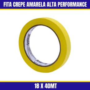 Fita Crepe Amarela Alta Perfotmance 18 X 40