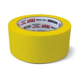 Fita Crepe Automotiva Amarela Adere 48mm x 40m