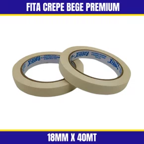 Fita Crepe Bege Premium 18 X 40