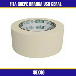 Fita Crepe Branca Uso Geral 48MM X 40MM