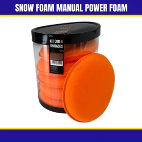 Foam Wax Aplicadores De Espuma Macio Kit Com 6 Unidades