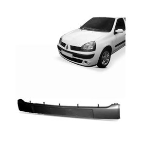 Friso Dianteira Parachoque Clio 2003 a 2005 Preto Central